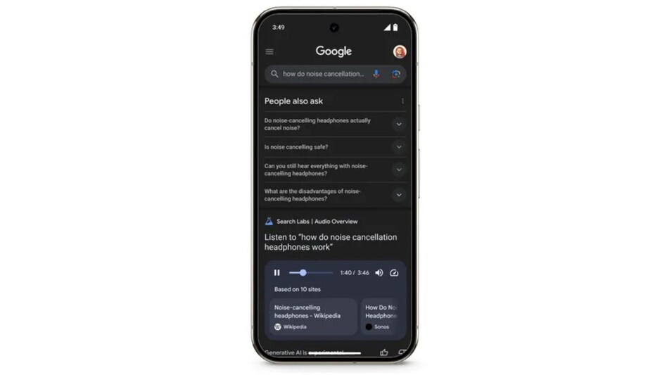 Google tests AI Overviews feature that turns search results into audio summaries Google tests AI Overviews feature that turns search results into audio summaries