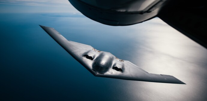 B-2 Spirit is a multi-role bomber capable of delivering both conventional and nuclear munitions B-2 Spirit is a multi-role bomber capable of delivering both conventional and nuclear munitions