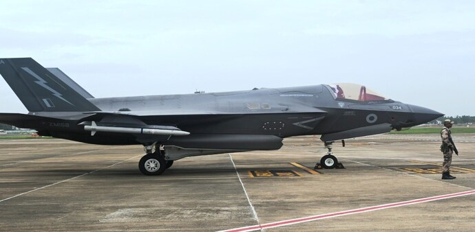The British F-35B, a fifth-generation stealth jet, made an emergency landing and remains stranded in Kerala. The British F-35B, a fifth-generation stealth jet, made an emergency landing and remains stranded in Kerala.