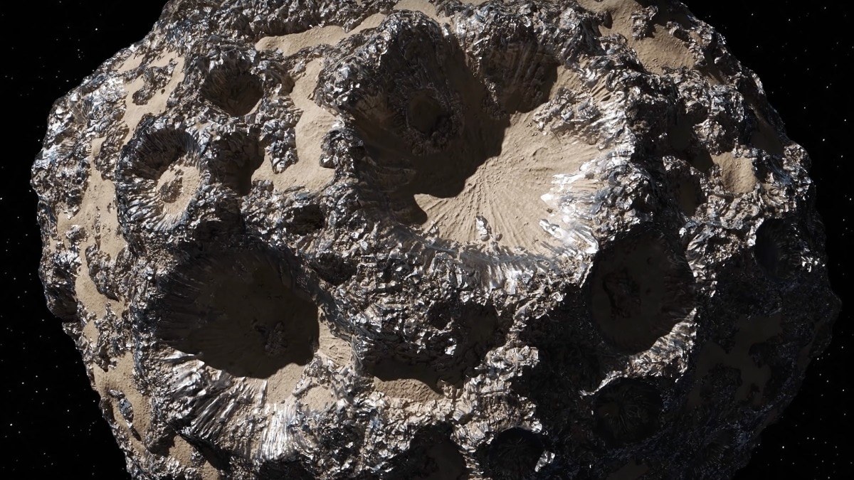 In March 2023, astronomers turned JWST’s powerful gaze toward Psyche’s north pole. In March 2023, astronomers turned JWST’s powerful gaze toward Psyche’s north pole.