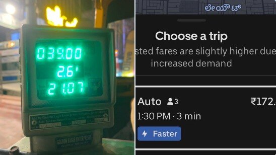 A 2.6 km ride in Bengaluru costs RS 39 on meter—but over Rs 170 on an app, according to a user’s viral post. A 2.6 km ride in Bengaluru costs RS 39 on meter—but over Rs 170 on an app, according to a user’s viral post.
