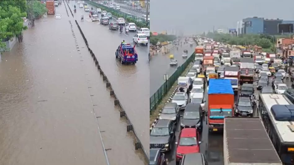 The IMD has issued a red alert for Thursday as well, predicting moderate to heavy rainfall across Gurugram. The IMD has issued a red alert for Thursday as well, predicting moderate to heavy rainfall across Gurugram.