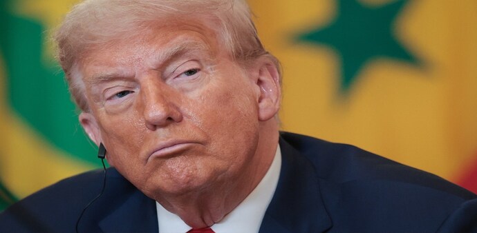 Trump has also slapped global tariffs of 50% on aluminium and steel imports, and 25% on all cars and trucks not built in the US Trump has also slapped global tariffs of 50% on aluminium and steel imports, and 25% on all cars and trucks not built in the US