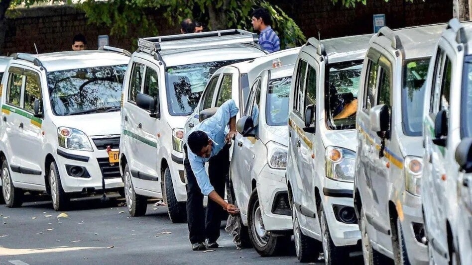 Uber, Ola cab drivers protest in Mumbai Uber, Ola cab drivers protest in Mumbai