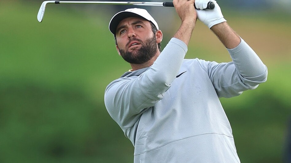 World number one and tournament favourite Scottie Scheffler took control of proceedings at The Open with a superb second round for teh lead at Royal Portrush on Friday. Image courtesy theopen.com. World number one and tournament favourite Scottie Scheffler took control of proceedings at The Open with a superb second round for teh lead at Royal Portrush on Friday. Image courtesy theopen.com.