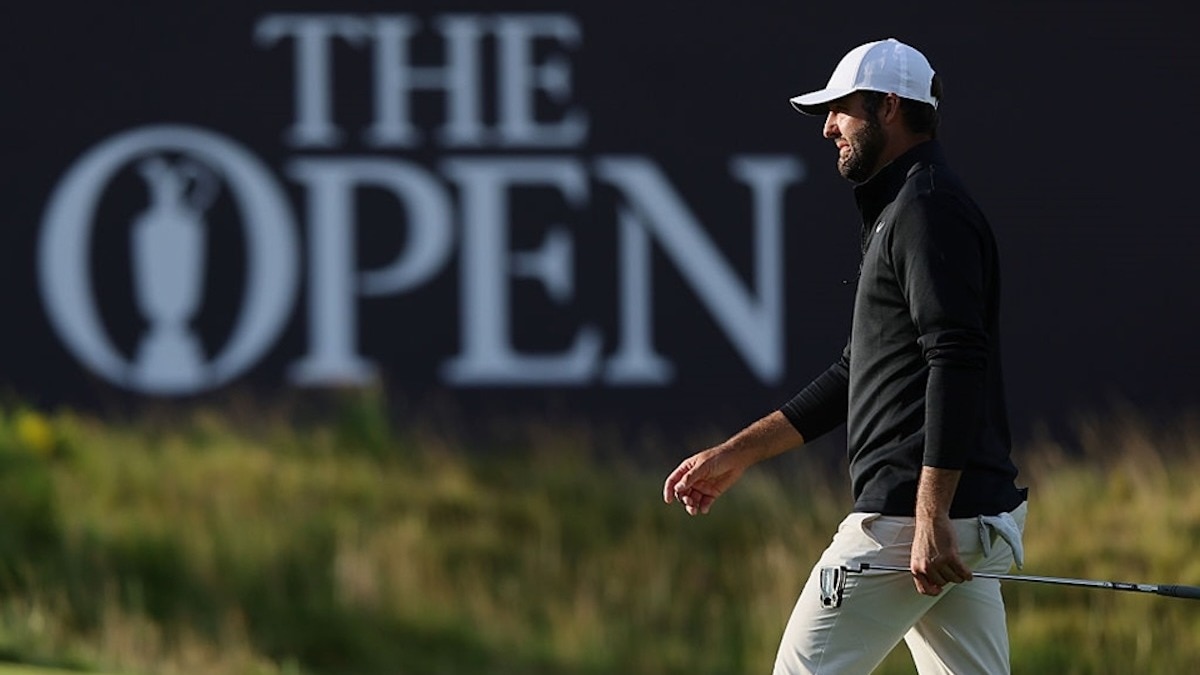 Scottie Scheffler looks well on course to add a second major title of the year to his collection. (Image courtesy: thopen.com)