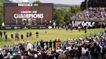 Neimann fends off Watson to win LIV Golf UK crown, Legion XIII top team event Legion XIII captain Jon Rahm celebrates on the podium with teammates Tyrrell Hatton, Tom McKibbin, and Caleb Surratt after winning the LIV Golf UK team event. (Image courtesy: LIV Golf)