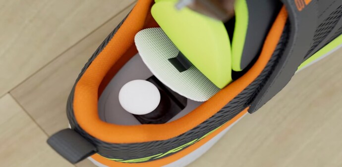 Hidden compartment in the new Skechers Kids shoes (image: Skechers) Hidden compartment in the new Skechers Kids shoes (image: Skechers)