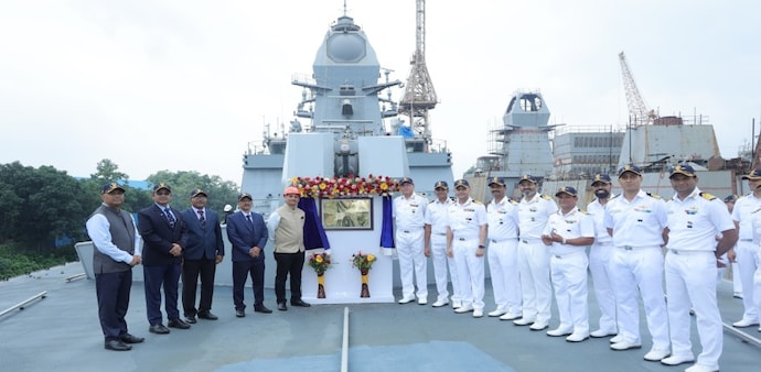 Himgiri delivered to Indian Navy: stealth, supersonic missiles, rapid-fire guns in one warship Himgiri delivered to Indian Navy: stealth, supersonic missiles, rapid-fire guns in one warship
