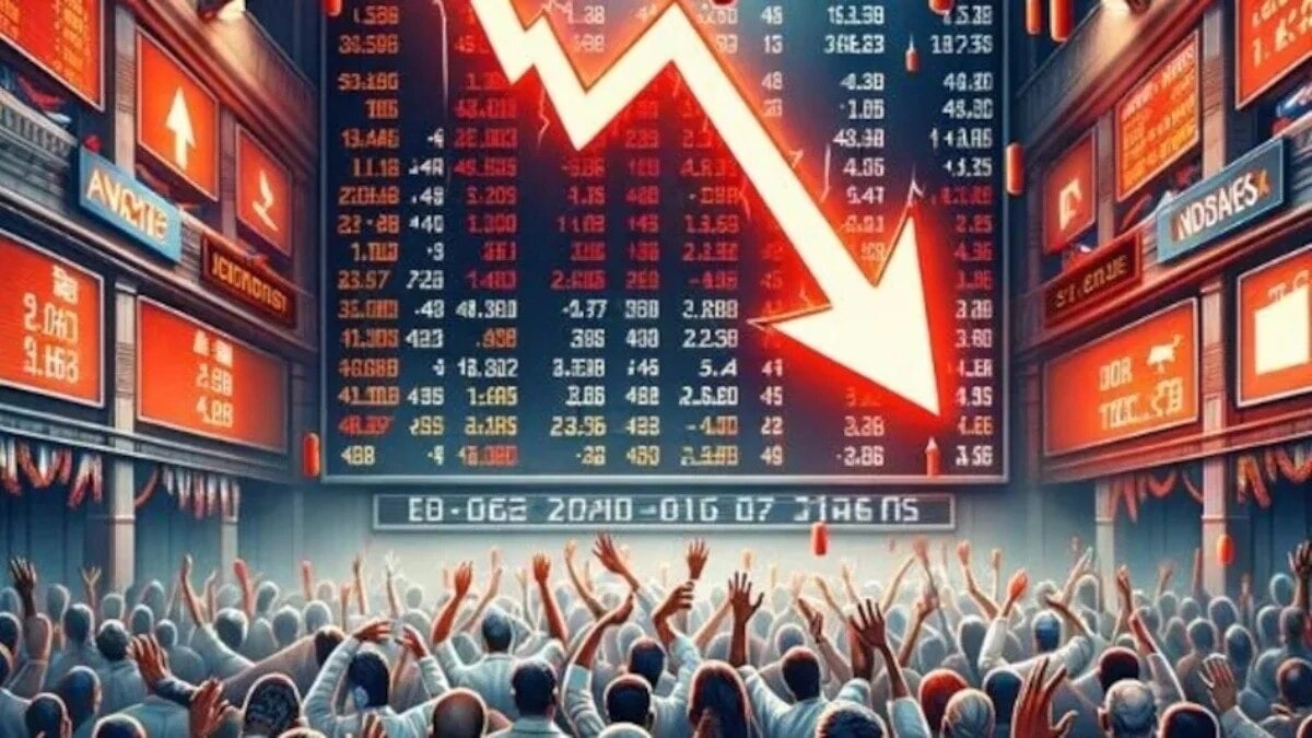 The market sentiment remained under pressure amid persistent foreign institutional investor (FII) outflows and fresh global concerns following US President Donald Trump’s announcement of new tariffs.