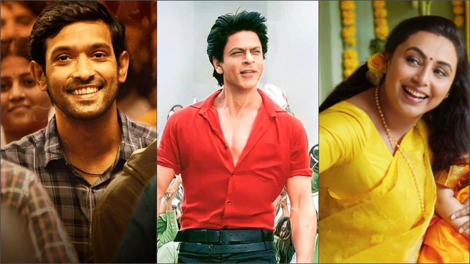 Vikrant Massey, Shah Rukh Khan, Rani Mukerji Vikrant Massey, Shah Rukh Khan, Rani Mukerji