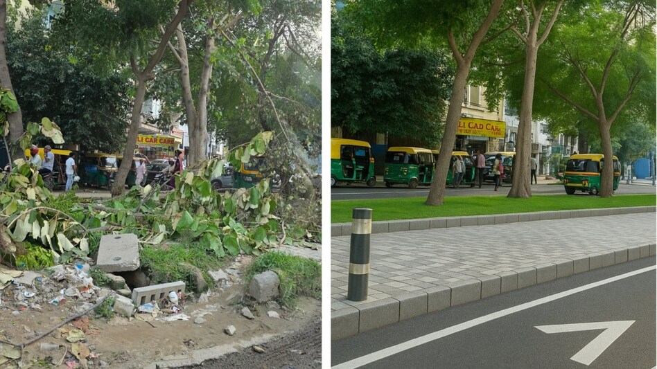 Sanjiv Kapoor calls out Gurugram’s poor upkeep with before-after street image Sanjiv Kapoor calls out Gurugram’s poor upkeep with before-after street image