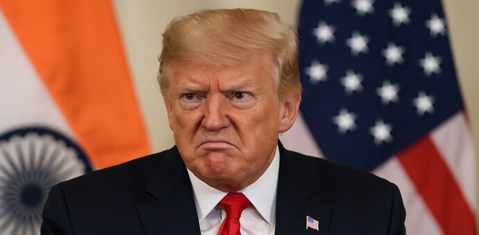 Despite Trump's barbs, India and the US are negotiating a trade deal. (Image generated by AI) Despite Trump's barbs, India and the US are negotiating a trade deal. (Image generated by AI)