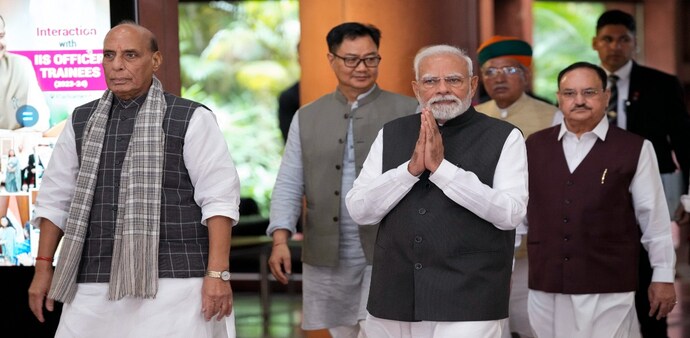 NDA passes resolution during parliamentary meeting NDA passes resolution during parliamentary meeting