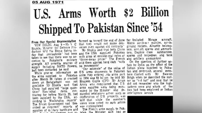 The article referred to a statement made in Parliament by then Defence Production Minister V.C. Shukla. (X/@easterncomd) The article referred to a statement made in Parliament by then Defence Production Minister V.C. Shukla. (X/@easterncomd)