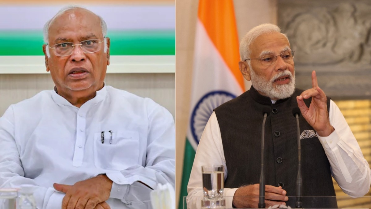 Attacking Modi, Kharge highlighted the likely impact of these tariffs on various Indian sectors, particularly MSMEs, agriculture, and manufacturing. Attacking Modi, Kharge highlighted the likely impact of these tariffs on various Indian sectors, particularly MSMEs, agriculture, and manufacturing.