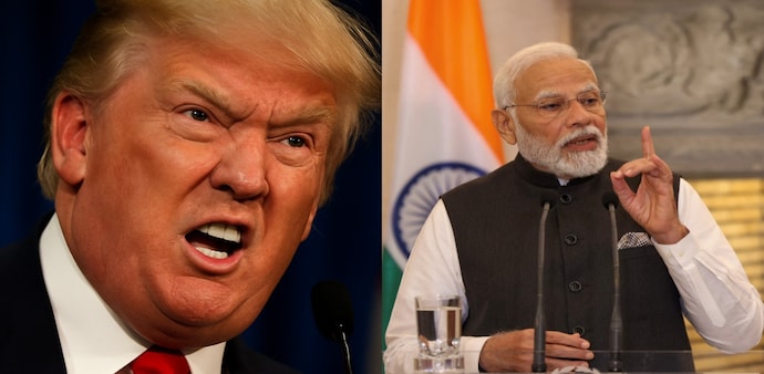 Earlier in the day, PM Modi gave a stern message to Donald Trump. Earlier in the day, PM Modi gave a stern message to Donald Trump.