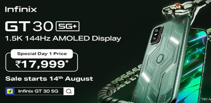 Infinix GT 30 5G+ launched in India Infinix GT 30 5G+ launched in India