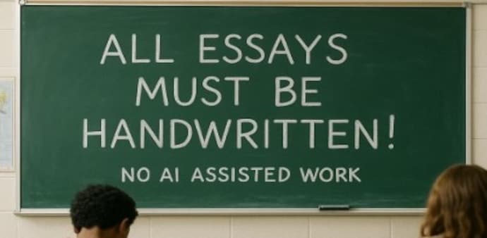 Queens high school bans typed essays to curb artificial intelligence misuse Queens high school bans typed essays to curb artificial intelligence misuse