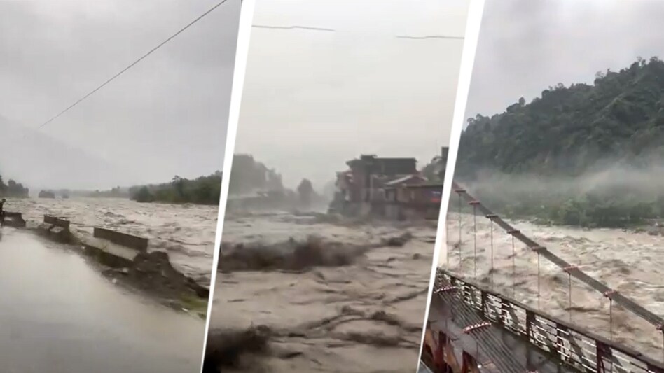 Himachal rains: Rivers in full rage Himachal rains: Rivers in full rage