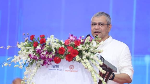 Union Minister Ashwini Vaishnaw at the inauguration of OSAT plant in Sanand.