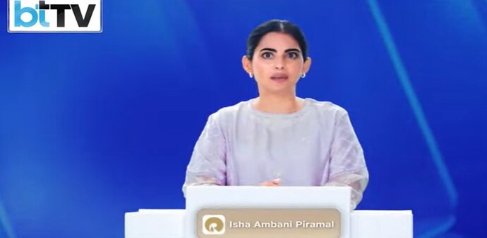Explaining the benefits of the restructuring, Isha Ambani highlighted the massive opportunities in India’s consumer market. Explaining the benefits of the restructuring, Isha Ambani highlighted the massive opportunities in India’s consumer market.