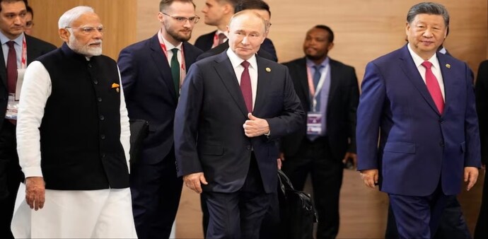 PM Modi joining Putin and Xi Jinping at the SCO summit in Tianjin PM Modi joining Putin and Xi Jinping at the SCO summit in Tianjin