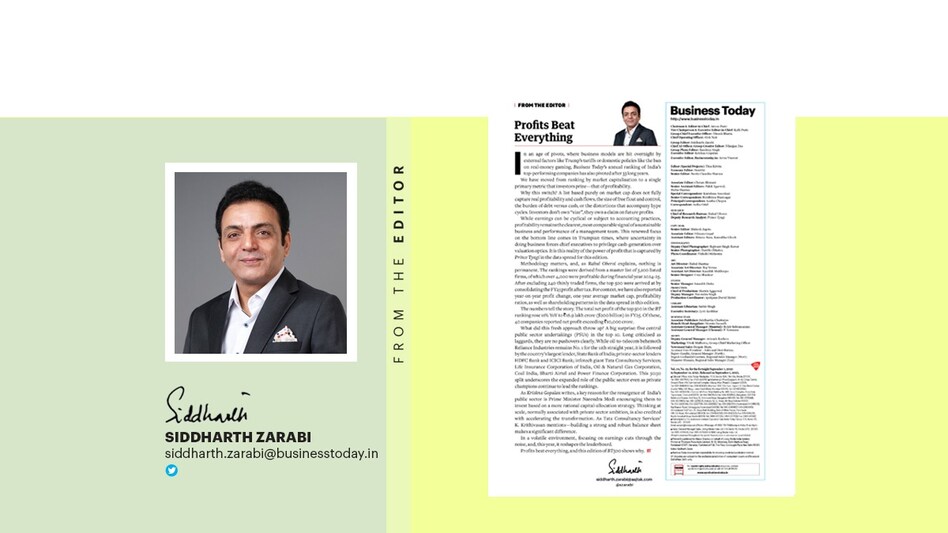 We have moved from ranking by market capitalisation to a single primary metric that investors prize—that of profitability. We have moved from ranking by market capitalisation to a single primary metric that investors prize—that of profitability.