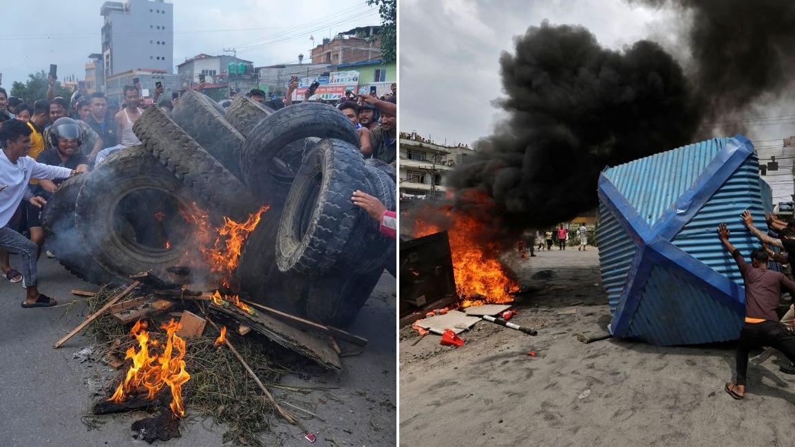 Smoke over Kathmandu: Protesters torch offices, airport shuts down Smoke over Kathmandu: Protesters torch offices, airport shuts down