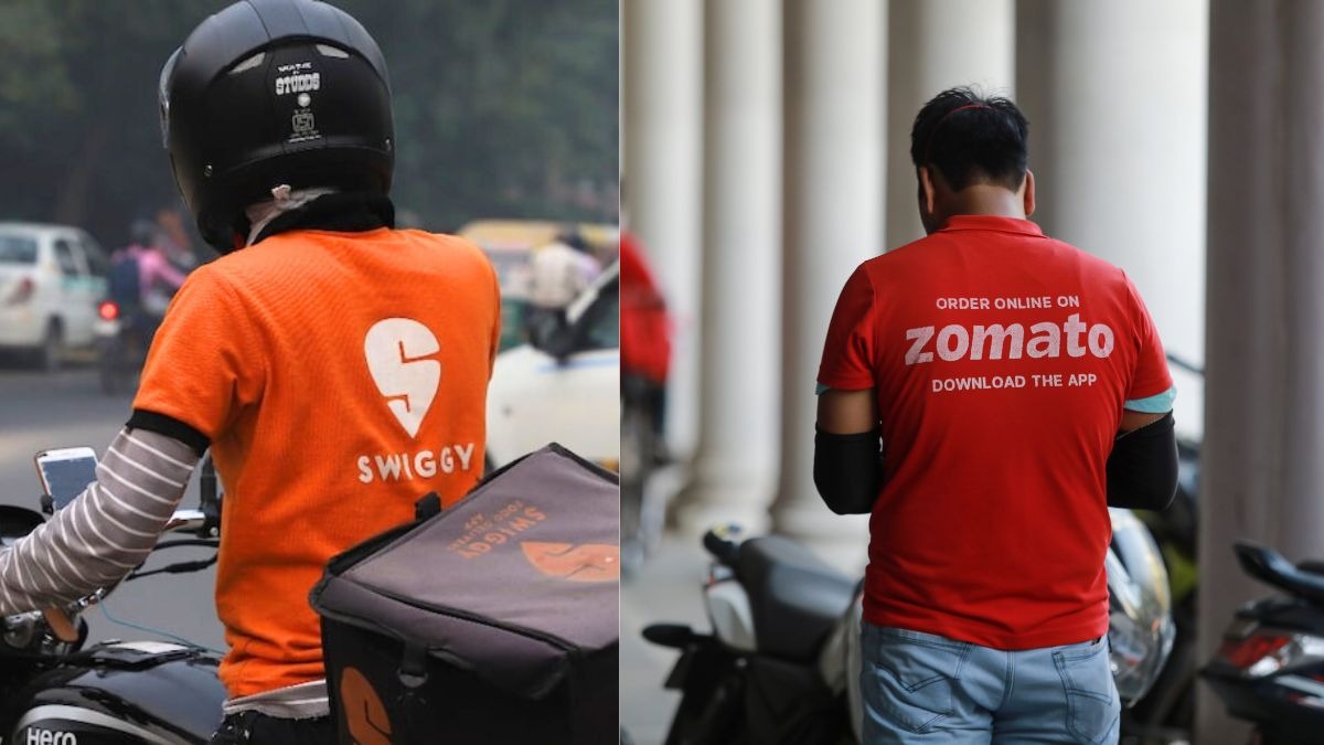 Swiggy Ltd shares were trading 0.11 per cent higher at Rs 424.40. Eternal Ltd was up 0.51 per cent at Rs 325.90. 
