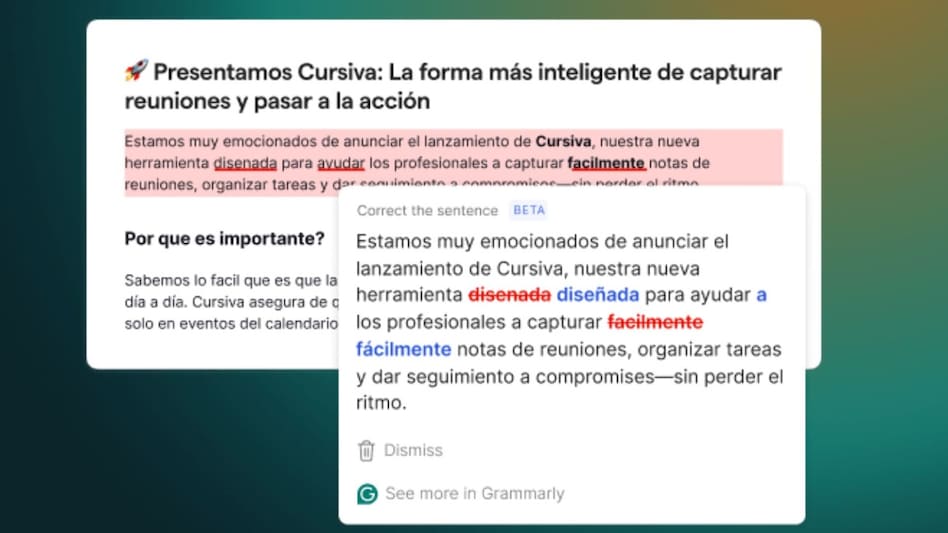 Grammarly goes multilingual, adds support for French, German, Spanish, Italian and Portuguese Grammarly goes multilingual, adds support for French, German, Spanish, Italian and Portuguese