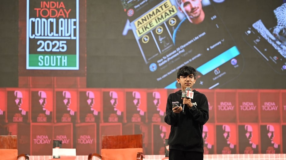 Kerala's youngest AI prodigy at India Today South Conclave 2025 Kerala's youngest AI prodigy at India Today South Conclave 2025