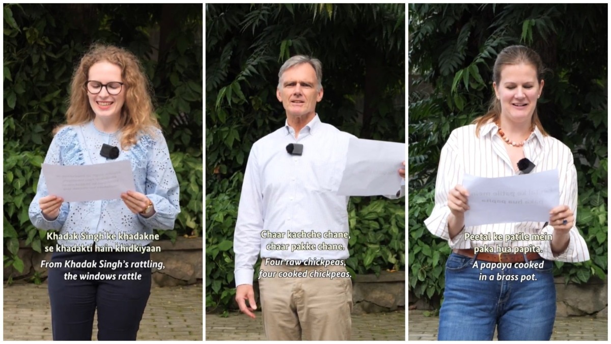 Hindi Diwas 2025: Foreign diplomats take on tongue twisters, share love for the language. Watch 