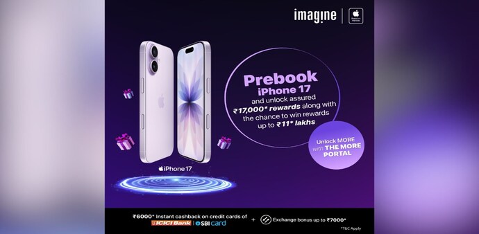 iPhone 17 pre-orders open at Imagine with prizes up to ₹11 lakh, Maldives trip and more iPhone 17 pre-orders open at Imagine with prizes up to ₹11 lakh, Maldives trip and more