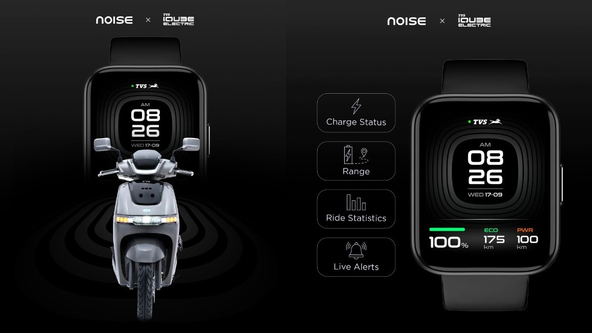 TVS and Noise launch India’s first EV-smartwatch integration with iQube electric scooter