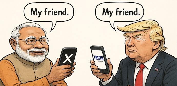 US President Donald Trump spoke about his strong personal ties with India and Prime Minister Narendra Modi, despite ongoing disputes over India's oil imports from Russia. US President Donald Trump spoke about his strong personal ties with India and Prime Minister Narendra Modi, despite ongoing disputes over India's oil imports from Russia.
