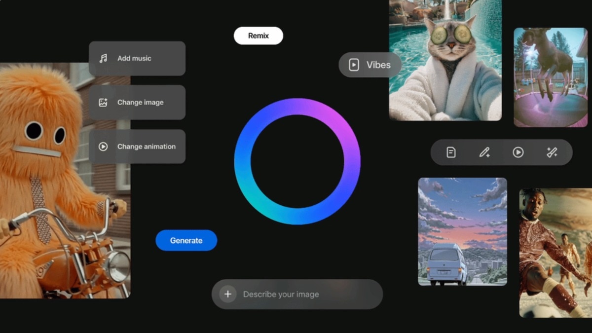 Meta AI app rolls out Instagram Reels-style ‘Vibes’ feed for AI-generated short videos
