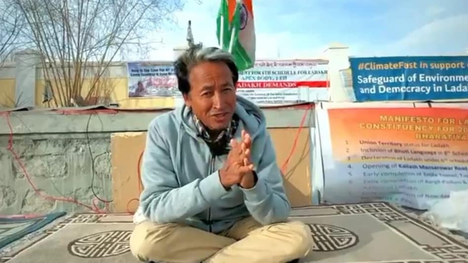 Wangchuk was arrested under the National Security Act (NSA) for allegedly inciting the protestors demanding statehood for the Union Territory Wangchuk was arrested under the National Security Act (NSA) for allegedly inciting the protestors demanding statehood for the Union Territory