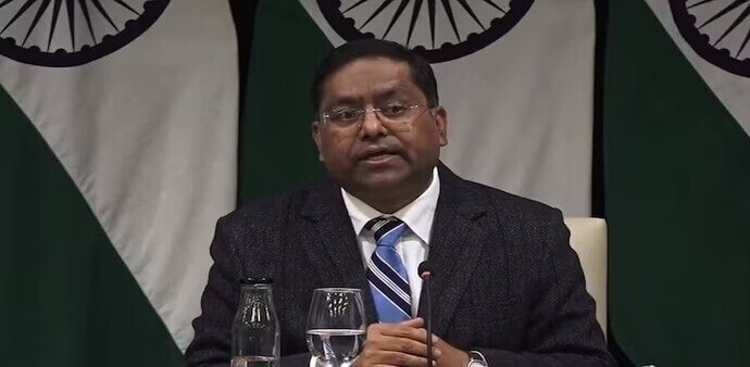 Ministry of External Affairs (MEA) spokesperson Randhir Jaiswal Ministry of External Affairs (MEA) spokesperson Randhir Jaiswal