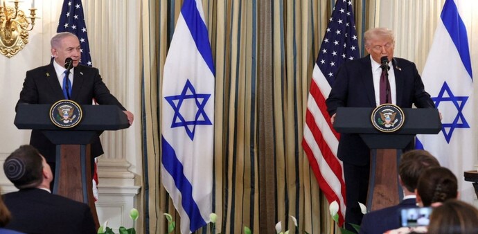 If Hamas rejects the deal, Trump said reconstruction efforts and aid will proceed only in areas cleared of militant influence. If Hamas rejects the deal, Trump said reconstruction efforts and aid will proceed only in areas cleared of militant influence.