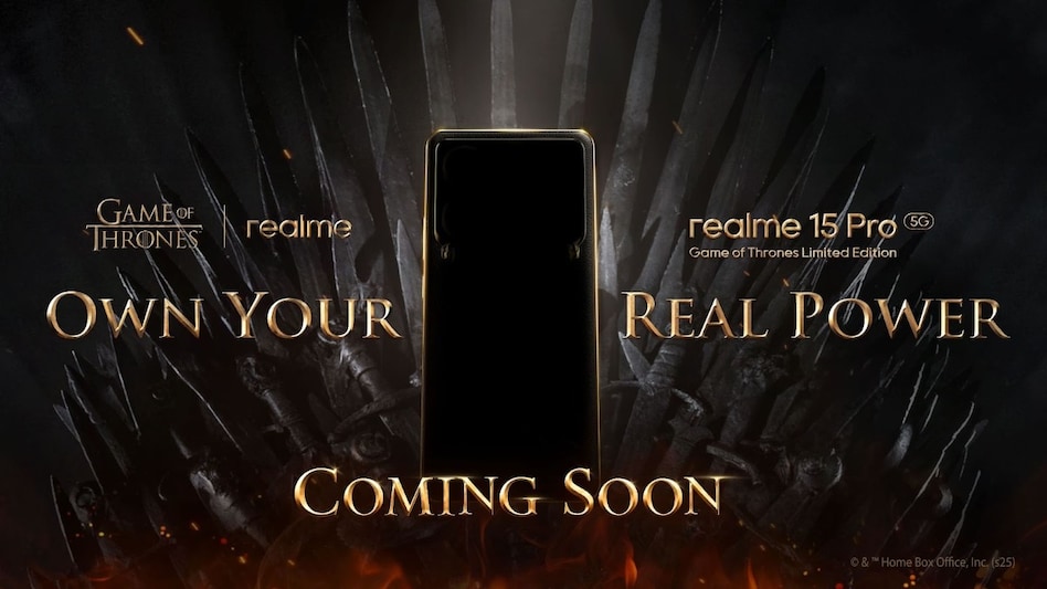 Realme 15 Pro 5G Game of Thrones edition teased Realme 15 Pro 5G Game of Thrones edition teased