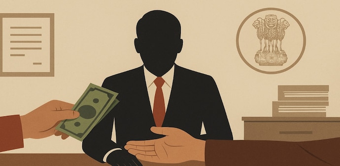 He further said that corruption in India "runs on targets". (Image generated by AI) He further said that corruption in India "runs on targets". (Image generated by AI)
