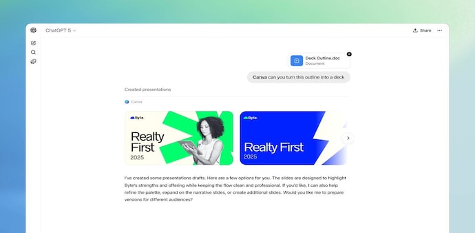 Canva on ChatGPT Canva on ChatGPT