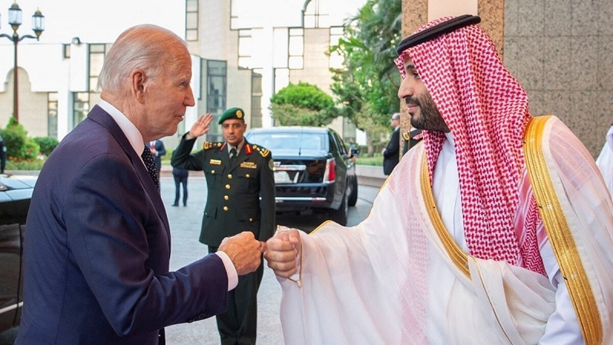 Saudi Crown Prince Mohammed bin Salman and then US President Joe Biden Saudi Crown Prince Mohammed bin Salman and then US President Joe Biden