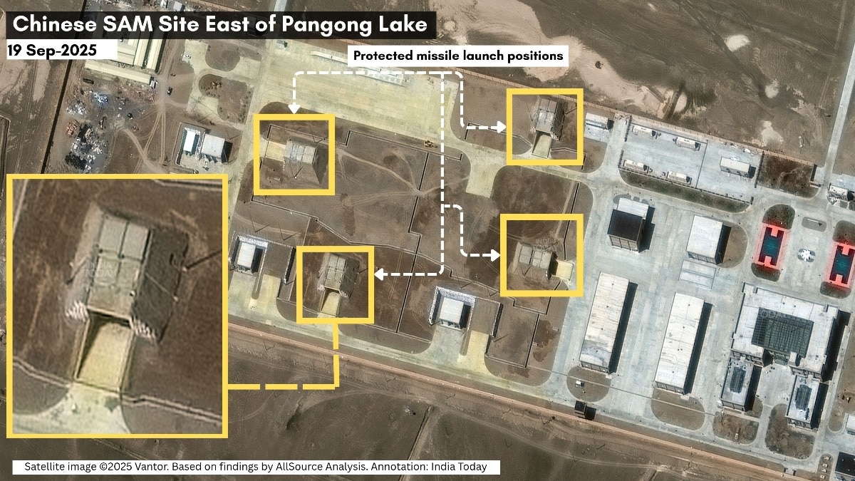 India’s northern border sees Chinese missile site near Pangong Lake with hidden launch bays: Report