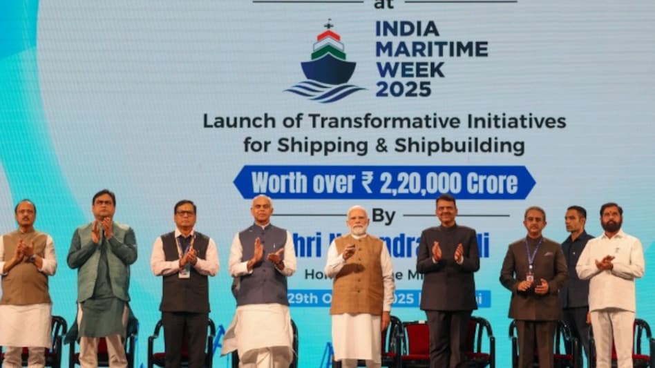 Spotlighting shipping and inland waterways, Modi said they represented new engines of growth, with coastal cargo nearly doubling and inland waterway cargo growing over 700%. Spotlighting shipping and inland waterways, Modi said they represented new engines of growth, with coastal cargo nearly doubling and inland waterway cargo growing over 700%.