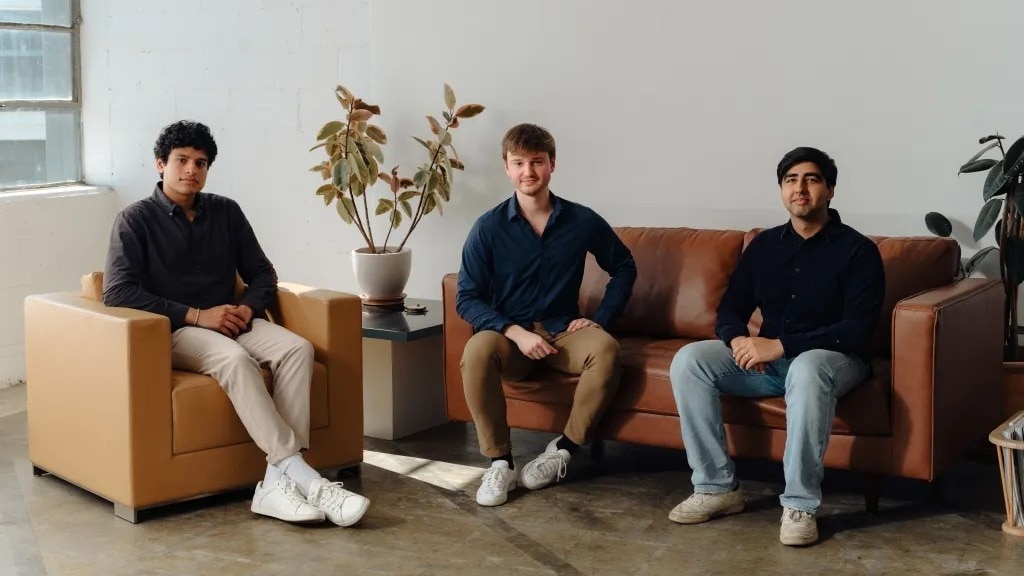 Mercor founders, from left to right, Adarsh Hiremath, chief technical officer; Brendan Foody, chief executive; and Surya Midha, chief operating officer. Mercor founders, from left to right, Adarsh Hiremath, chief technical officer; Brendan Foody, chief executive; and Surya Midha, chief operating officer.