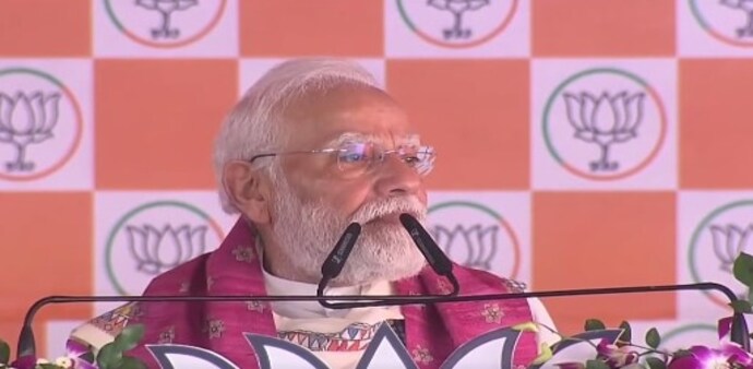 Highlighting NDA achievements since 2014, Modi said that the work on setting up an AIIMS in Darbhanga is progressing at a steady pace. Highlighting NDA achievements since 2014, Modi said that the work on setting up an AIIMS in Darbhanga is progressing at a steady pace.