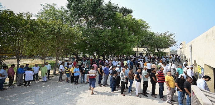 In this round, more than a dozen ministers from the Nitish Kumar-led government are contesting, with polling being held across 122 Assembly constituencies In this round, more than a dozen ministers from the Nitish Kumar-led government are contesting, with polling being held across 122 Assembly constituencies