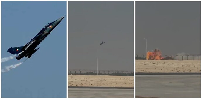 A Tejas crashed during Dubai airshow A Tejas crashed during Dubai airshow